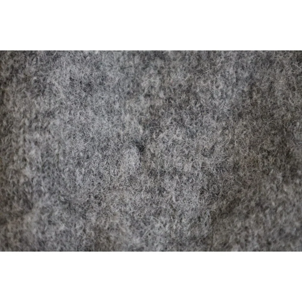 J.Crew Mens XL 100% Wool Gray Crewneck Sweater Heavy Knit Pullover